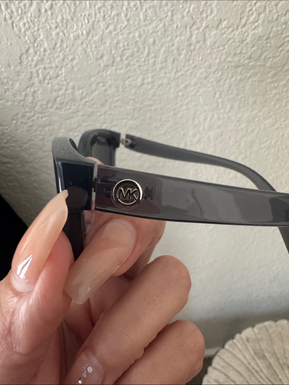 Michael Kors White Case with Dark Gray Sunglasses - Picture 2 of 3